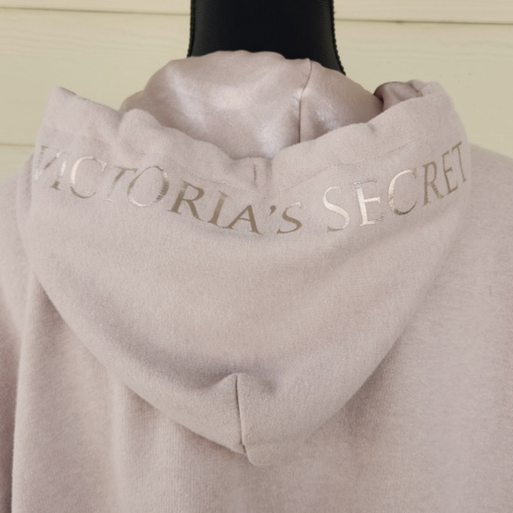 Victoria's Secret Blush Fleece Crop Hoodie (XS) - Picture 7 of 14